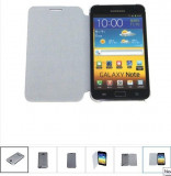 Husa Samsung Galaxy Note N7000 i9220 + folie, Gri, Alt material