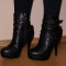 Botine Dama --- TULIPANO - Marimea 38 - Cod : B7066-11nero