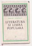 Miron Pompiliu - Literatura si limba populara