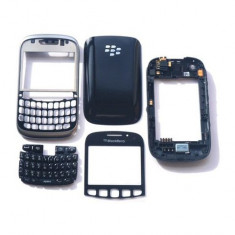 Carcasa rama fata geam sticla tastatura taste mijloc miez corp sasiu capac spate baterie acumulator BlackBerry 9320 Curve Originala NOUA NOU Sigilata foto