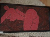 Tablou realizat din seminte, Nud
