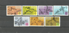 Grenada si Grenadines 1975 - SPORT ATLETISM, HALTERE, SCRIMA, GIMNASTICA, serie stampilata C86 foto