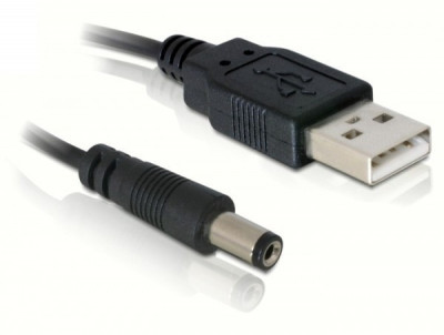 CABLU DE ALIMENTARE PE USB LA JACK 5,5 mm foto