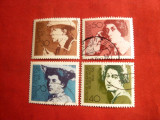 Serie II - Femei Celebre germane 1975 RFG ,4 val.stamp.