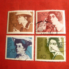 Serie II - Femei Celebre germane 1975 RFG ,4 val.stamp.