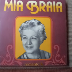 MIA BRAIA ROMANTE vol II disc vinyl lp muzica populara folclor STM EPE 01579 VG+