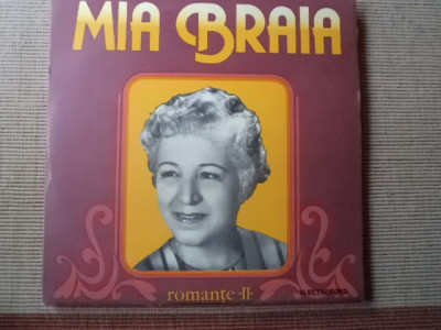 MIA BRAIA ROMANTE vol II disc vinyl lp muzica populara folclor STM EPE 01579 VG+ foto