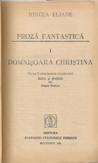 Mircea Eliade - Domnisoara Christina / Sarpele foto