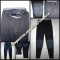 PANTALON MEDICINAL NEGRU GRI MULAT IMBLANIT BLANA ECO GENUNCHI MATLASATI BARBATI