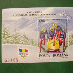 Romania 1992 Olimpiada Albertville LP 1276