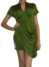 Rochie verde ocazie Zara mar S din lycra foto