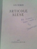 Articole alese-A.N.Serov