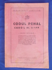 CODUL PENAL CAROL AL II-LEA/EDITIE OFICIALA/1939 foto