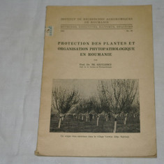 protection des plantes et organisation phutopathologique en Roumanie - dr. Tr. Savulescu - 1935
