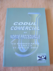 CODUL COMERCIAL SI NORME PROCEDURALE , CARTEA ESTE NOUA ! foto