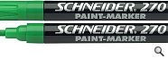 Paint marker Schneider M 270 VERDE ( marker vopsea ), set 10 buc foto