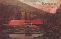 Romania?,Marmures,carte postala circulata 1916: Barajul dela Mokranka-Ukraina foto