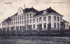 Ok-1239- Romania, Nagyenyed, Aiud, carte postala circulata 1917: Scoala de fete foto