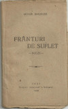 Arthur Bergmann / FRANTURI DE SUFLET - poezii, editia I,1918,Iasi