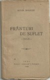 Arthur Bergmann / FRANTURI DE SUFLET - poezii, editia I,1918,Iasi