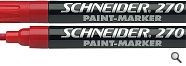 Paint marker Schneider M 270 ROSU ( marker vopsea ), set 10 buc foto