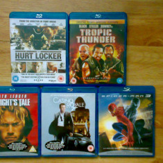 Vand filme blu-ray : A Knight's Tale , Tropic Thunder , THE HURT LOCKER , Spider-Man 3