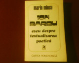 Marin Mincu Ion Barbu. Eseu despre textualizarea poetica
