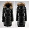 Geaca MONCLER de femei Originale - Negru - PUF DE GASCA - GULER BLANA NATURALA DE VULPE ! Transport gratuit
