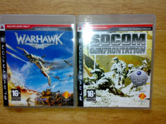 Vand 2 jocuri ps3 Socom Confrontation + Warhawk pentru playstation 3 foto