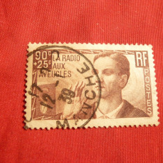 Serie- Radio pt. orbi 1938 Franta ,1val.stamp.