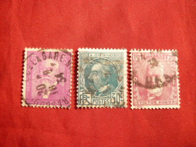 Serie Personalitati 1933 Franta , 3 val.stamp. foto