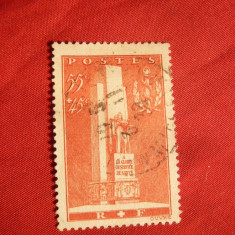Serie Monument Sanitari Lyon 1938 Franta ,1val.stamp.