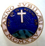 I.002 ITALIA MILANO ANNO JUBILAEI CRUCE MCMXXV 1925 27mm, Europa