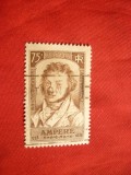 *Serie 100 Ani Ampere 1936 Franta ,1 val.stamp., Stampilat