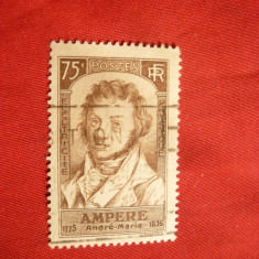 *Serie 100 Ani Ampere 1936 Franta ,1 val.stamp.