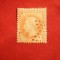 Timbru 40 C 1862 Napoleon cu lauri, Franta, orange ,stamp.
