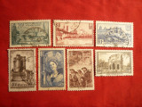 Serie- Monumente-Ocupatii 1938 Franta , 7 val. stamp.