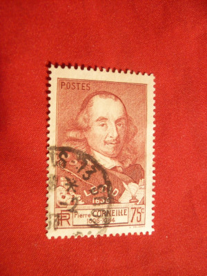 *Serie 100 Ani Cidul -Corneille 1937 Franta ,1 val.stamp. foto