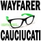WAYFARER CAUCIUCATI Ochelari Nerd Geek cu Lentile Transparente Negri cu Verde Neon Rame pe Negru Rama Neagra