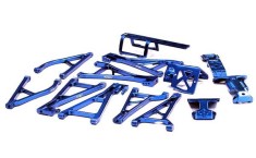 Set Bascule si Scuturi (Skid+Suspension) Integy T3244BLUE pentru automodel Traxxas Revo foto