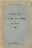 Ioan Museteanu - Recenzie-studiu asupra lucrarii &quot;Plumbuita&quot; de Ioan Sachelarescu - 1940