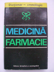 Dictionar cronologic de medicina si farmacie foto