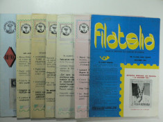 REVISTA FILATELIA - ANUL 1989 NR12( UN NUMAR INTERESANT) ,ANUL1990 NUMERELE:3,4,5,6,7, SI ANUL 1995 NR12 foto