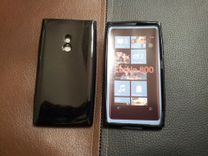 Husa Gel TPU protectie Nokia Lumia 800 Folie protectie ecran bonus. foto