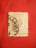 Timbru 15 C 1873 Suriname -Col.Olandeza , stamp.
