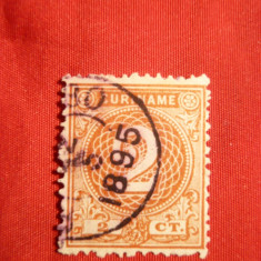 Timbru 2 Centi 1890 Suriname -Col.Olandeza , stamp.