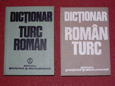 DICTIONAR - TURC-ROMAN, ROMAN-TURC foto