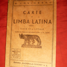 E. Lovinescu - Carte Limba Latina - Cls.IIIa liceala 1935