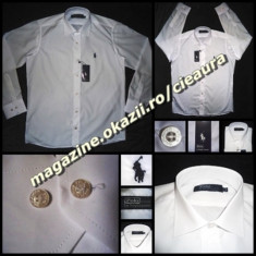 CAMASA BARBATI ALBA GEN FIRMA RALPH LAUREN REGULAR MANECA LUNGA 100% BUMBAC foto