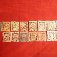 Serie mica - Inundatii Banat II 1915 ,15 val.stamp.Ungaria